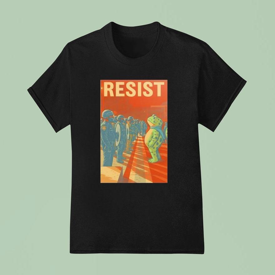 Portland Frog Protest Anti Ice T Shirt