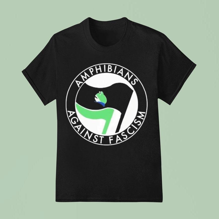 Portland Frogs Amphibians Against Fascism Antifa T Shirt