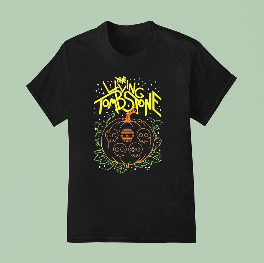 Pumpkin The Living Tombstone Halloween T Shirt