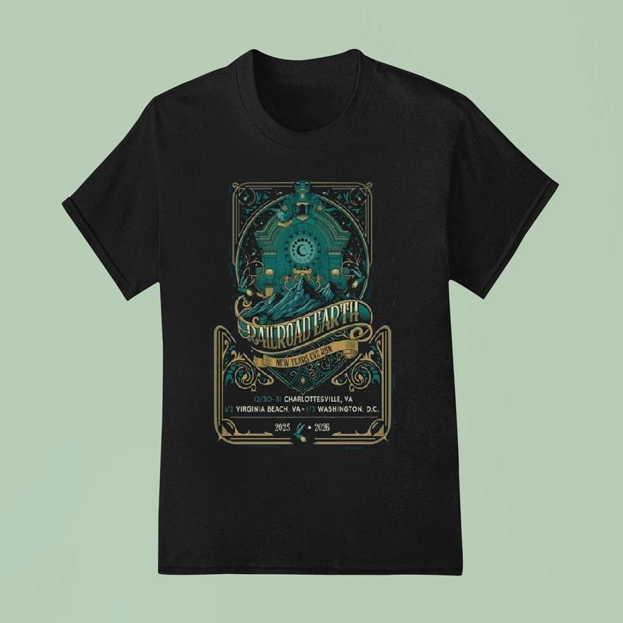 Railroad Earth January   Virginia Va T Shirt