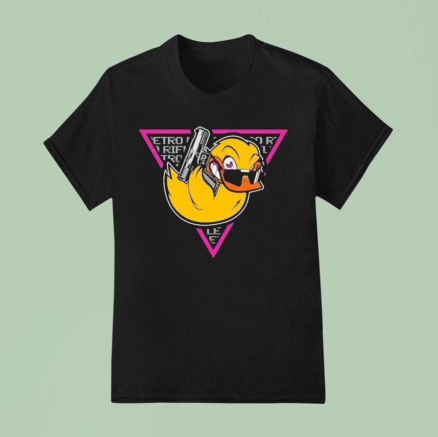 Retro Rifle Duck T Shirt