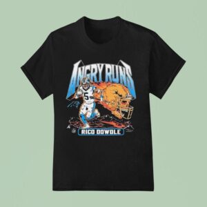 Rico Dowdle Angry Runs Carolina Panthers T Shirt