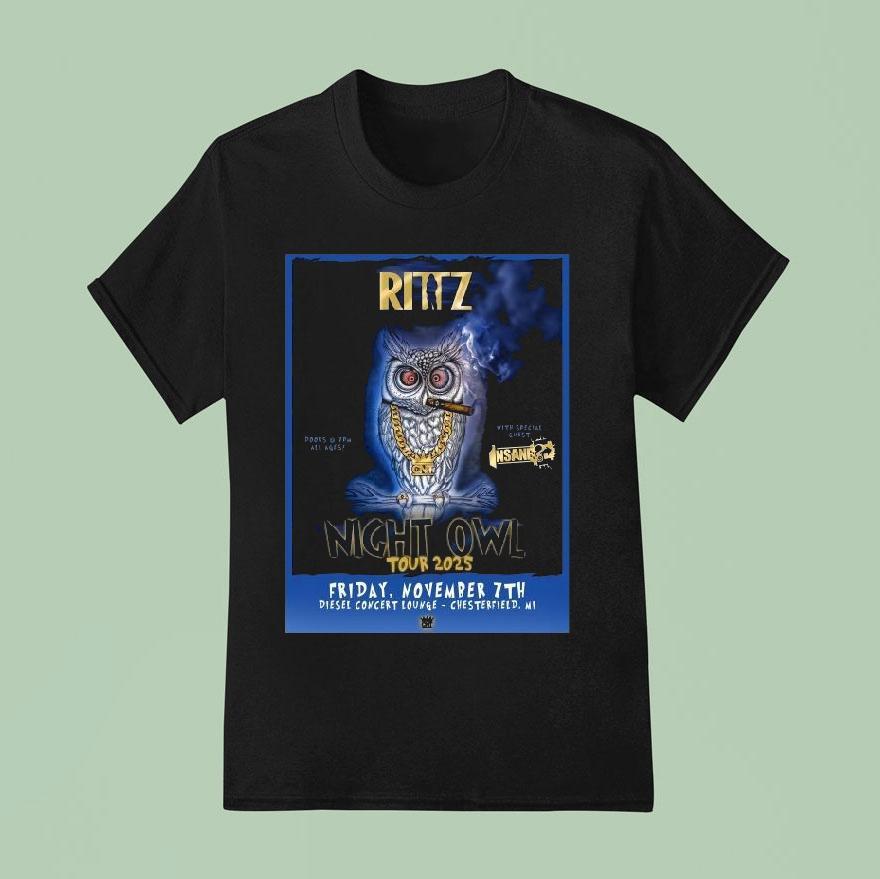 Ritz Chesterfield Mi Nov   Tour Owl T Shirt