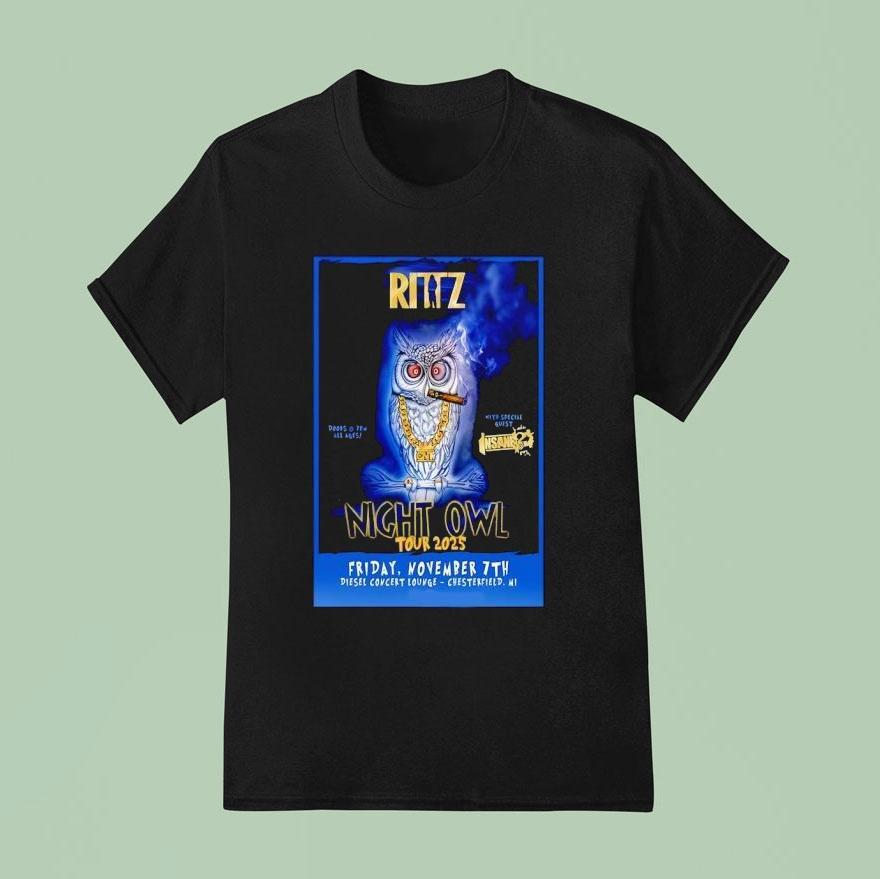 Ritz Night Owl Nov   Chesterfield Michigan T Shirt