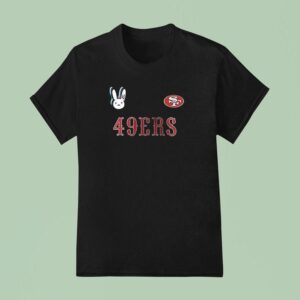 San Francisco Ers X Bad Bunny Super Bowl Lx Logo Signature Bunny Masco T Shirt
