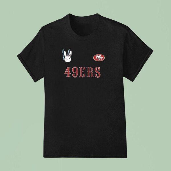 San Francisco Ers X Bad Bunny Super Bowl Lx Logo Signature Bunny Masco T Shirt
