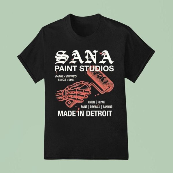 Sana Made In Detroit Paint Studios T Shirt