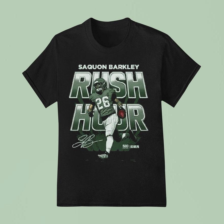 Saquon Barkley Philadelphia Rush Hour Signature T Shirt