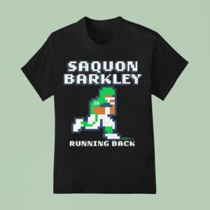 Saquon Barkley Retro Baller Running Back Player Graphic T Shirt