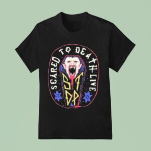 Scared To Death Live Vampire Coffin T Shirt