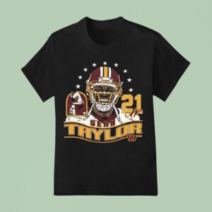 Sean Taylor Burgundy Washington Commanders Retired Player Classic Caricature T Shirt