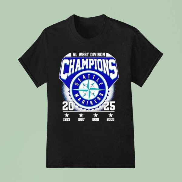 Seattle Mariners Al West Division Champions T Shirt