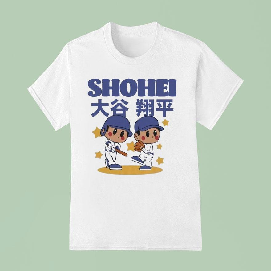 Shohei Ohtani Superstar Cartoon Baseball Mlb T Shirt
