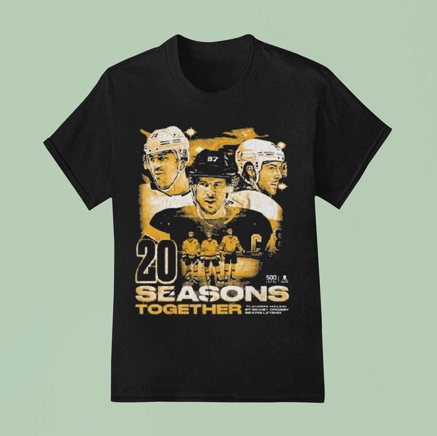 Sidney Crosby Kris Letang Evgeni Malkin Pittsburgh Seasons T Shirt