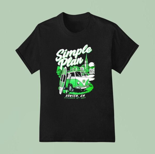 Simple Plan Zurich Ch September Concer T Shirt