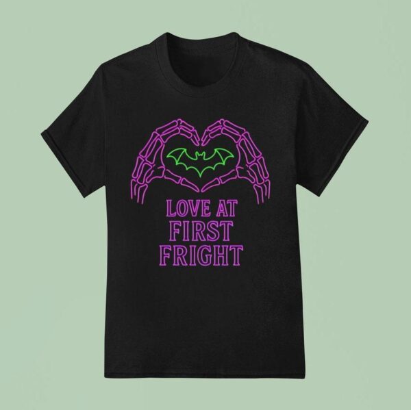 Skeleton Hand X Bat Love At First Frigh T Shirt