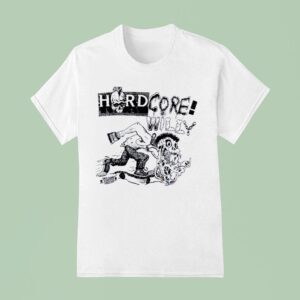 Skull Punk Hardcore Willy Baro Feiner Horror Character T Shirt