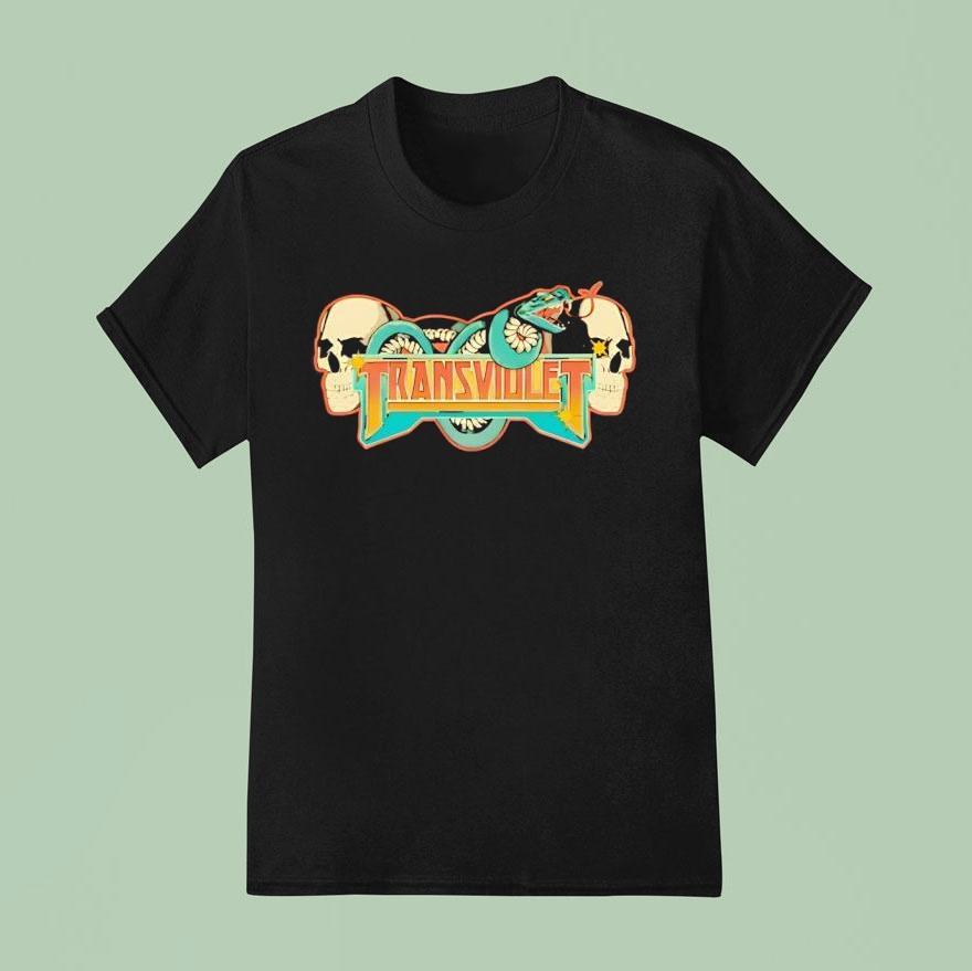 Skulls And Snake Transviole T Shirt