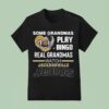Some Grandmas Play Bingo Real Grandmas Watch Jackson Jaguars Diamond Heart T Shirt