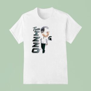 Spartan Michigan State Tom Izzo Coach Fearless Caricature T Shirt