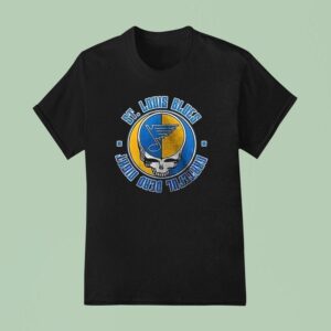 St Louis Blues Grateful Dead Th Anniversary Logo T Shirt