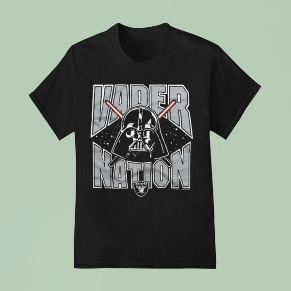 Star Wars X Las Vegas Raiders Vader Nation Dark Side T Shirt