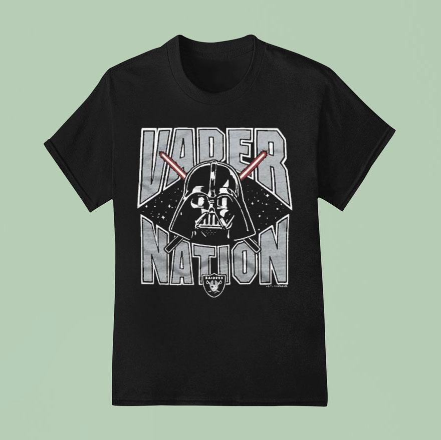 Star Wars X Las Vegas Raiders Vader Nation Dark Side T Shirt