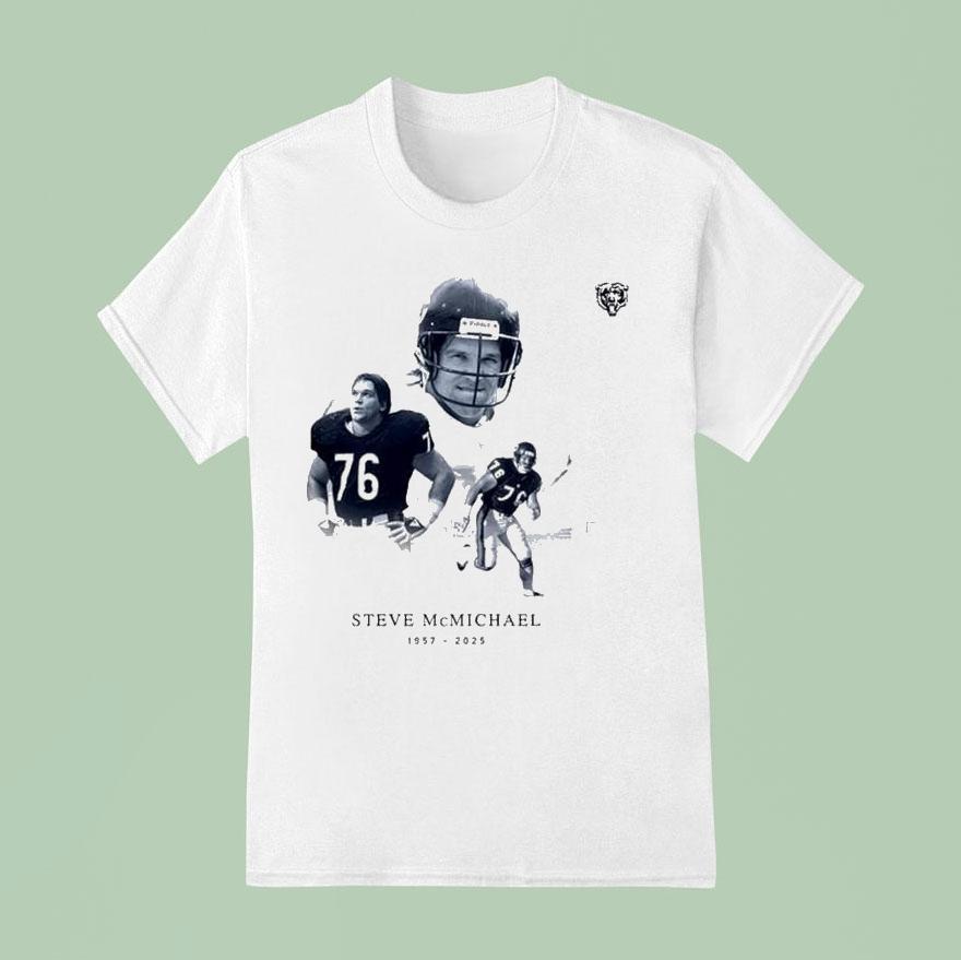 Steve Mcmichael   Thank You For The Memories Rip Chicago Bears Legend T Shirt