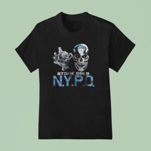 Stone Cold Nypd Nock Your Punkass Down Skull T Shirt