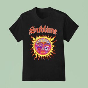 Sublime Sun With Skeleton Motif T Shirt