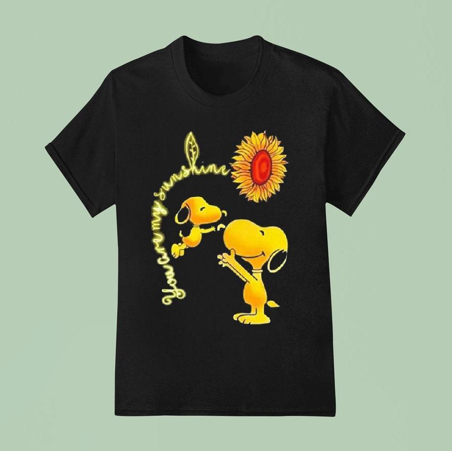 Sunflower Snoopy You Are My Sunshine T Shirt