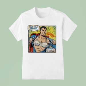 Superman Bra This Is A Job For Crap I M Already In Costume T Shirt