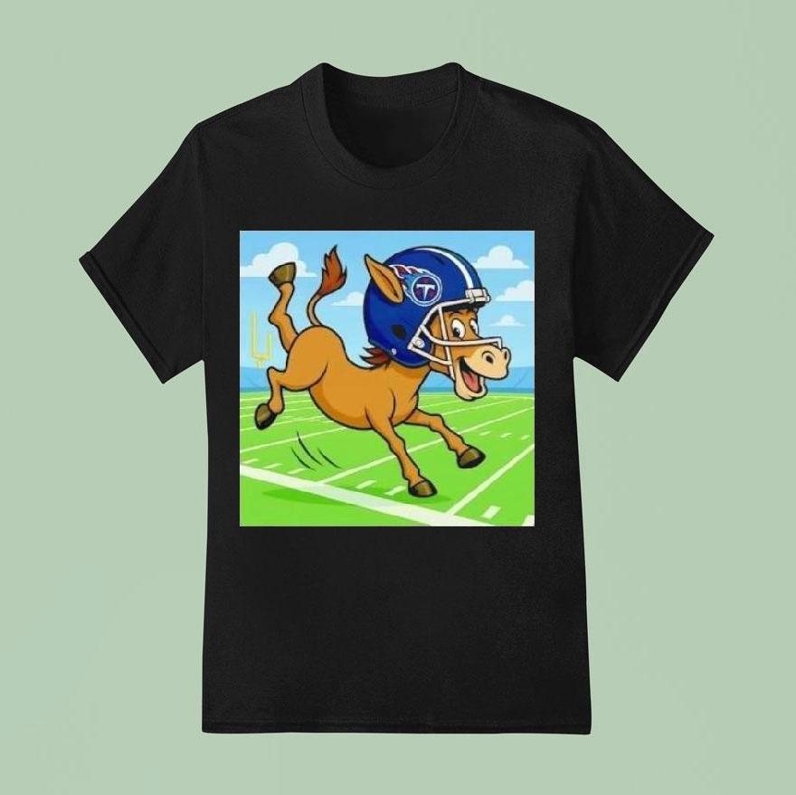 T Rac Mascot Tennessee Titans Football T Shirt