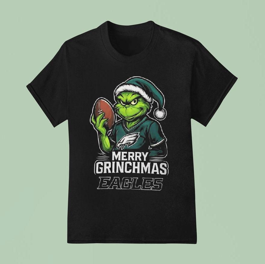 The Grinch Merry Grinchmas Philadelphia Eagles T Shirt