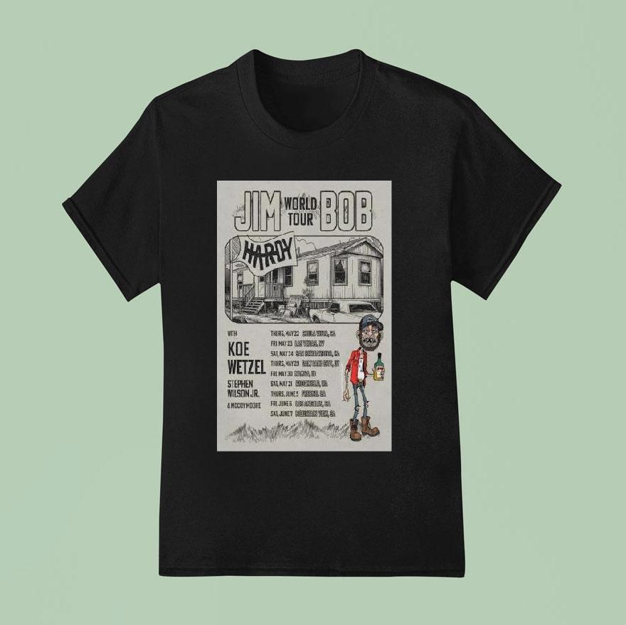 The Jim Bob World Tour Hardy With Koe Wetzel Music T Shirt