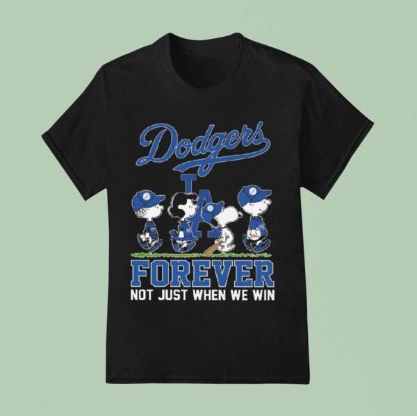 The Peanuts Walking X Los Angeles Dodgers Forever Not Just When We Win T Shirt