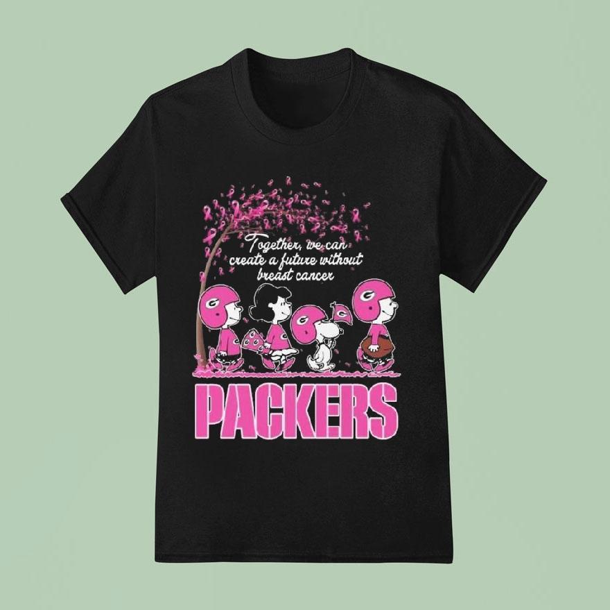 The Peanuts X Green Bay Packers Together We Can Create A Future Without Breast Cancer T Shirt