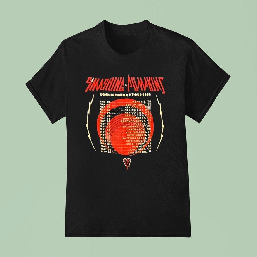 The Smashing Pumpkins Rock Invasion Tour T Shirt