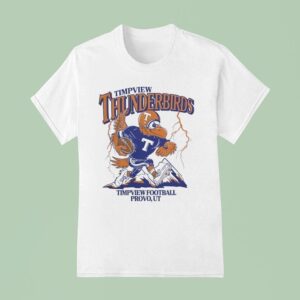 Timpview Thunderbirds Football Mascot Lightning T Shirt