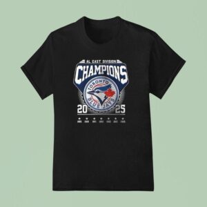 Toronto Blue Jays Al East Division Champions Name Roster Logo T Shirt