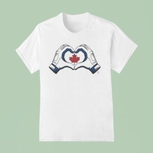 Toronto Blue Jays Canada Heart Hands T Shirt