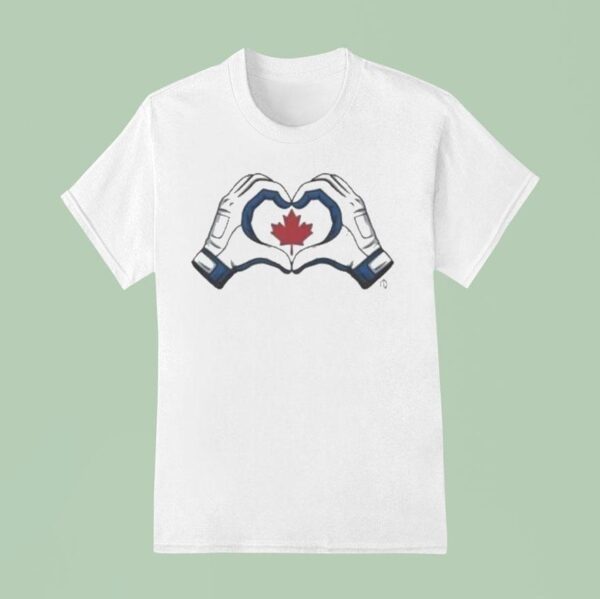 Toronto Blue Jays Canada Heart Hands T Shirt