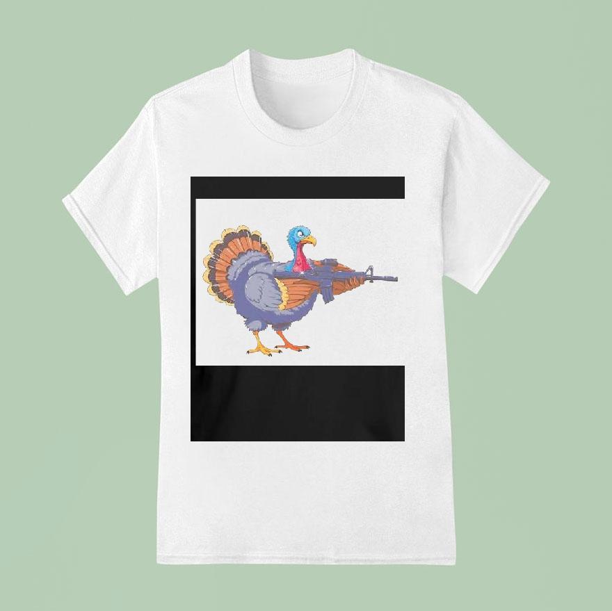 Triggered Turkey Graphic T Shirt