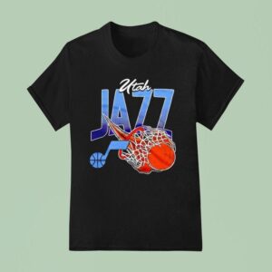 Utah Jazz On Fire Nba Basketball T Shirt