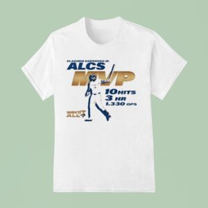 Vladimir Guerrero Jr Hits Hr Ops Alcs Mvp Toronto Blue Jays T Shirt