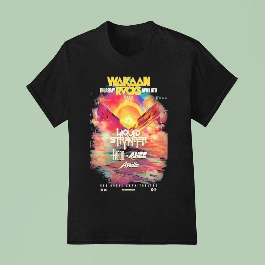Wakaan Rocks Morrison Co Apr Red Rocks Amphitheater Tour T Shirt