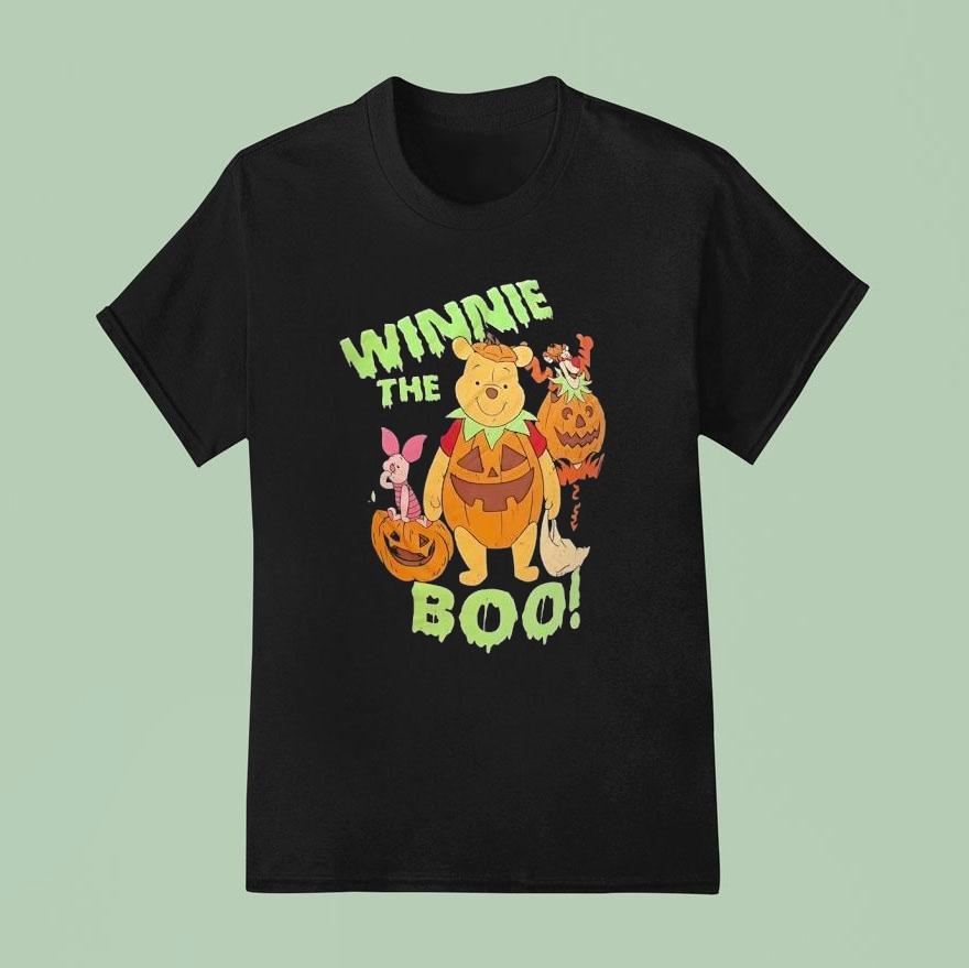 Winnie The Pooh Piglet And Tigger Winnie The Boo Pumpkin Halloween T Shirt