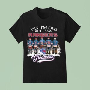 Yes I M Old But I Saw New York Rangers Greatness Players Signatures Merry Christmas T Shirt