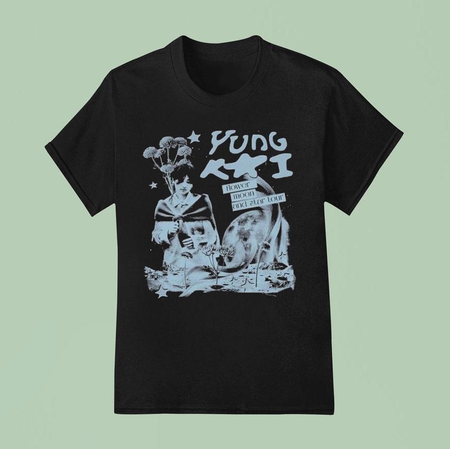 Yung Kai Flower Moon And Star Tour Cosmic T Shirt