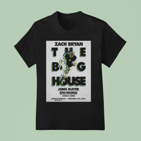 Zach Bryan September Michigan Stadium Ann Arbor Mi T Shirt
